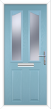 Maple Eyebrow Composite Front Door
